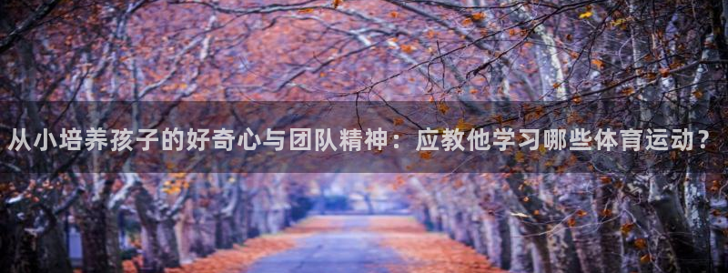 意昂2登录入口：从小培养孩子的好奇心与团队精神：应教他学习哪些体育运动？